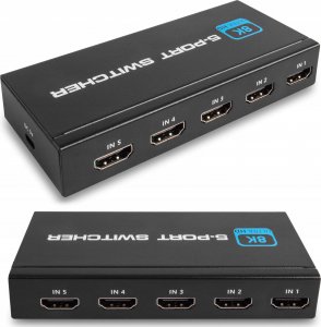 Pawonik SWITCH HDMI 2.1 5X1 PRZEŁĄCZNIK 8K 4K 120HZ 240HZ 4