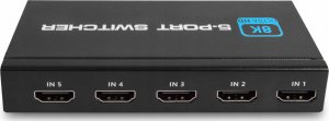 Pawonik SWITCH HDMI 2.1 5X1 PRZEŁĄCZNIK 8K 4K 120HZ 240HZ 7