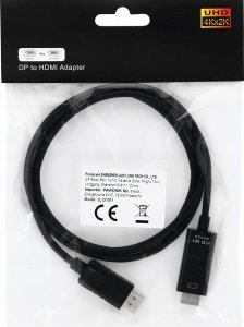 Kabel Pawonik DisplayPort - HDMI 1.8m czarny 11