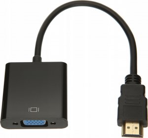 Adapter AV Pawonik HDMI - D-Sub (VGA) czarny (3 JL-H1003) 1