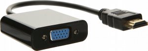 Adapter AV Pawonik HDMI - D-Sub (VGA) czarny (3 JL-H1003) 2
