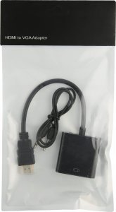 Adapter AV Pawonik ADAPTER PRZEJŚCIÓWKA KONWERTER Z HDMI NA VGA+AUDIO 3