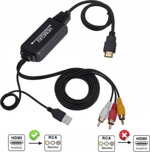 Adapter AV Pawonik KONWERTER HDMI DO AV CINCH CVBS EURO KOMPOZYTOWE 2