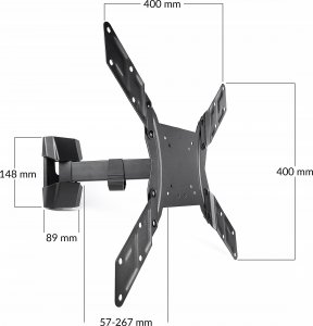 Pawonik UCHWYT TV 55" OBROTOWY UCHYLNY WIESZAK ŚCIENNY LCD 7