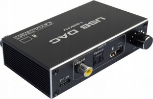 System przekazu sygnału AV Pawonik KONWERTER AUDIO USB DAC TOSLINK COAXIAL CINCH AUX WZMACNIACZ REGULACJA BASS 9