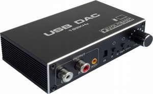 System przekazu sygnału AV Pawonik KONWERTER AUDIO USB DAC TOSLINK COAXIAL CINCH AUX WZMACNIACZ REGULACJA BASS 10