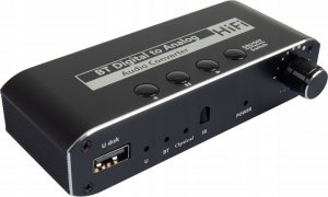 System przekazu sygnału AV Pawonik ODBIORNIK BLUETOOTH 5.0 KONWERTER AUDIO DAC TOSLINK 2X CINCH AUX BT + USB 9