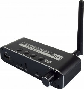 System przekazu sygnału AV Pawonik ODBIORNIK BLUETOOTH 5.0 KONWERTER AUDIO DAC TOSLINK 2X CINCH AUX BT + USB 10