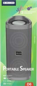 Głośnik Jellico GŁOŚNIK PRZENOŚNY MOCNY BASS BLUETOOTH 5.0 USB 7