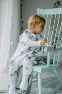 PULP BAMBOO Śpiworek do spania dla dziecka ze skarpetkami 2 TOG -Duże Słonie- od 0.6m do 2,5r 5