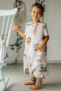 PULP BAMBOO Śpiworek ocieplany z nogawkami dla dziecka od 2,5 do 5lat- ZOO 5