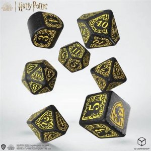 Q-Workshop Harry Potter: Zestaw kości - Modern Hufflepuff - Czarny 1
