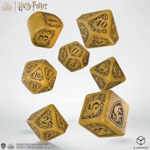 Q-Workshop Harry Potter: Zestaw kości - Modern Hufflepuff - Żółty 1