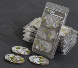 Gamers Grass Gamers Grass: Bases Oval - Temple 75 mm (3 szt.) 1