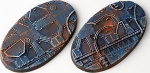 Gamers Grass Gamers Grass: Bases Oval - Spaceship Corridor 90 mm (2 szt.) 1