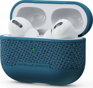 Njord by Elements Etui z tkaniny do Airpods Pro 1/2 morski błękit (Deep Sea) 1