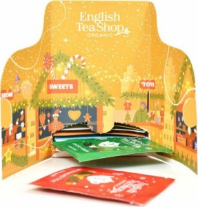 Kalendarz adwentowy English Tea Shop Złoty z herbatami 25 saszetek 3