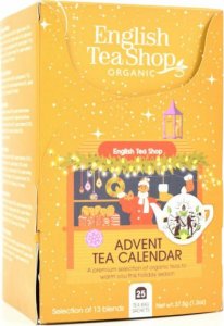 Kalendarz adwentowy English Tea Shop Złoty z herbatami 25 saszetek 1