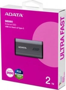 Dysk zewnętrzny SSD ADATA Elite SE880 2TB Szary (AELI-SE880-2TCGY) 6