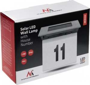 Kinkiet Maclean Lampa solarna LED z numerem domu IP44 MCE423 7