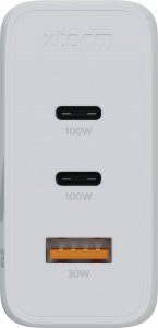 Ładowarka Xtorm Ładowarka cienna Ultra GaN2 100W 2xUSB-C PD,1xUSB-A QC 3.0 Biała 7