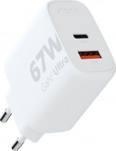 Ładowarka Xtorm Ładowarka cienna Ultra GaN2 67W USB-C PD,USB-A QC 3.0 Biała 1