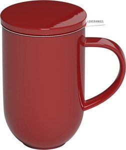 LOVERAMICS Loveramics Pro Tea - Kubek z zaparzaczem 450 ml - Red 1