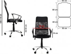 Krzesło biurowe ASL SL-16 Czarne 5
