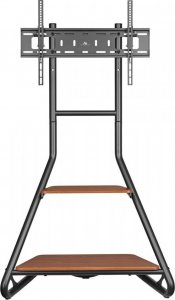 Maclean Uchwyt wolnostojšcy do TV narożny drewniane półki 37-75 cali max 40kg MC-455 2