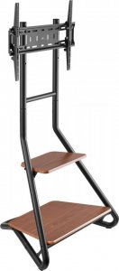 Maclean Uchwyt wolnostojšcy do TV narożny drewniane półki 37-75 cali max 40kg MC-455 3