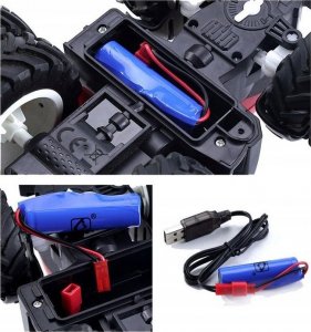 OEM TRAKTOR ZDALNIE STEROWANY 1:24 CIĄGNIK RC +MASZYNA (6636) 3