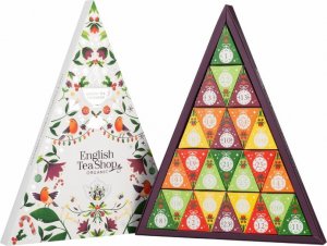 Kalendarz adwentowy English Tea Shop Biała choinka Bio 25 piramidek 1
