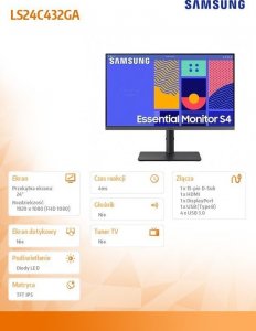 Monitor Samsung S432C (LS24C432GAUXEN) 21