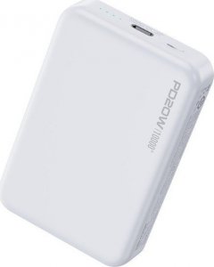 Powerbank Wekome Powerbank indukcyjny 10000 mAh Fast Charging PD 20W MagSafe Biały 1