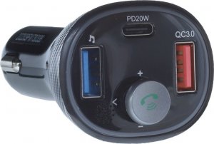 Transmiter FM Art Transmiter samochodowy FM MP3 z funkcjš BT, USB LCD FM-73 QC3.0 5