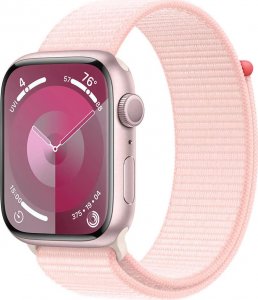 Smartwatch Apple Watch 9 45mm GPS Pink Alu Sport Loop Różowy  (MR9J3QP/A) 1