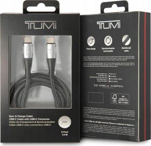 Kabel USB Tumi USB-C - USB-C 1.5 m Czarny (TUCCSUSBC) 3