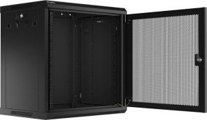 Szafa Lanberg Szafa wiszšca 19 cali 12U 600x450 drzwi perforowane (flat pack) czarna 2