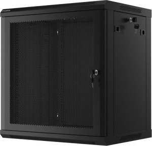 Szafa Lanberg Szafa wiszšca 19 cali 12U 600x450 drzwi perforowane (flat pack) czarna 3