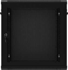 Szafa Lanberg Szafa wiszšca 19 cali 12U 600x450 drzwi perforowane (flat pack) czarna 8