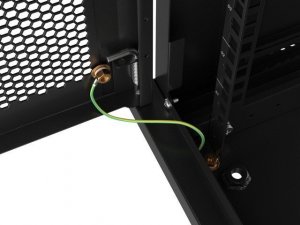 Szafa Lanberg Szafa wiszšca 19 cali 6U 600x450 drzwi perforowane (flat pack) czarna 14