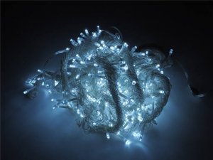 LTC PR Kurtyna 300 x LED, 3 x 3 m, 8 funkcji, AC 230 V, sterowana pilotem, światło zimne białe. 2