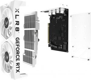 Karta graficzna PNY GeForce RTX 4060 XLR8 Verto DF OC White Edition 8GB GDDR6 (VCG40608DFWXPB1-O) 10