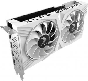 Karta graficzna PNY GeForce RTX 4060 XLR8 Verto DF OC White Edition 8GB GDDR6 (VCG40608DFWXPB1-O) 2