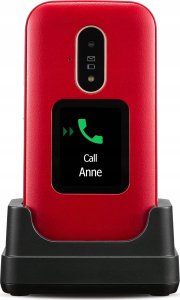 Smartfon Doro Doro 6881, Clamshell, Single SIM, 2 MP, Bluetooth, 1000 mAh, Black, Red 1