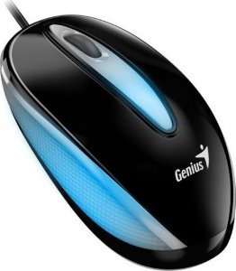 Mysz Genius Genius Mysz DX-Mini, 1000DPI, optyczna, 3kl., przewodowa USB, czarna, klasyczna, podświetlenie RGB 1