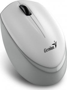 Mysz Genius Genius Mysz NX-7009, 1200DPI, 2.4 [GHz], optyczna, 3kl., bezprzewodowa, biało-szary, 1 szt AA, Blue-Eye sensor, symetryczna 1