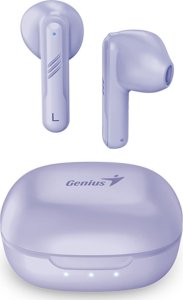 Słuchawki Genius Genius HS-M905BT, mikrofon, zmiana utworu, fioletowy, 2.0, etui z ładowarką, sport typ USB-C 4