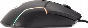 Mysz Marvo Marvo Mysz M655, 12000DPI, optyczna, 7kl., przewodowa USB, czarna, do gry, podświetlona 5