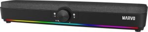 Soundbar Marvo Marvo Soundbar SG-286, 2.0, 10W, czarny, regulacja głośności, podświetlenie RGB, USB/Bluetooth, 60Hz-20kHz 2